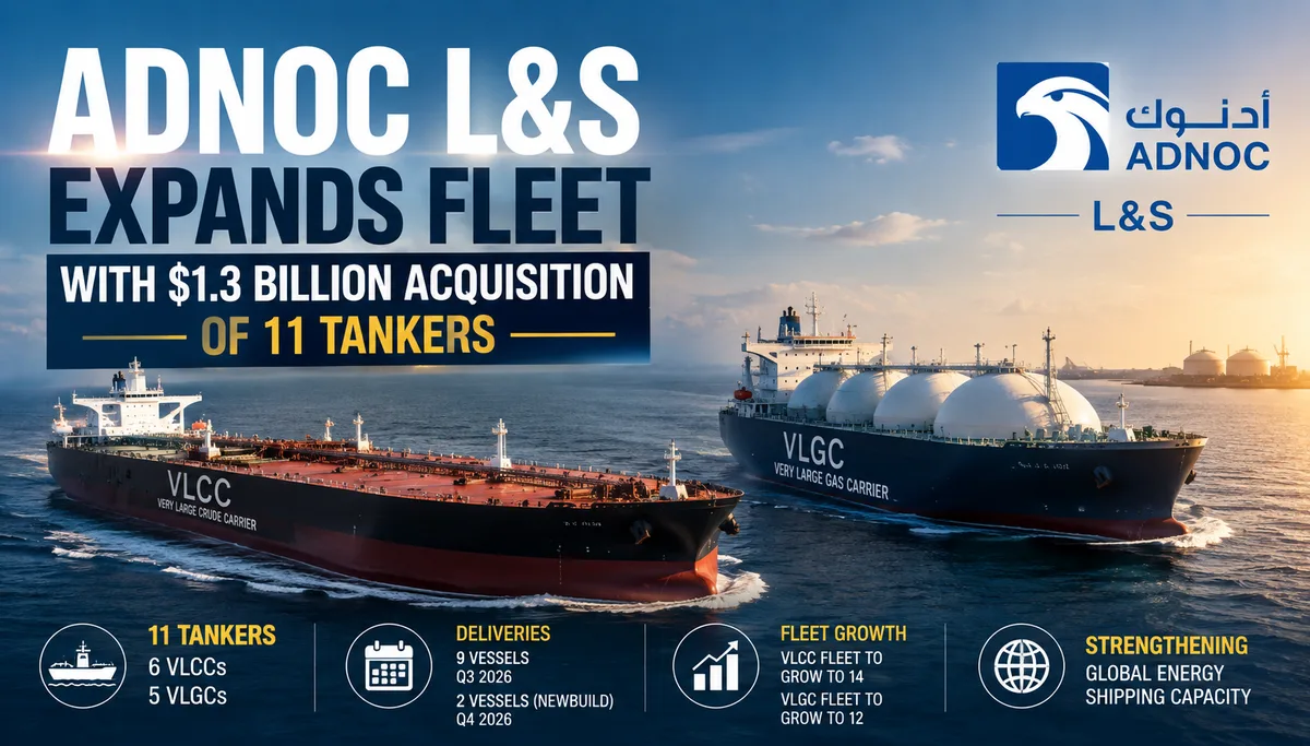 ADNOC L&S Expands Fleet With $1.3 Billion Acquisition of 11 Tankers
