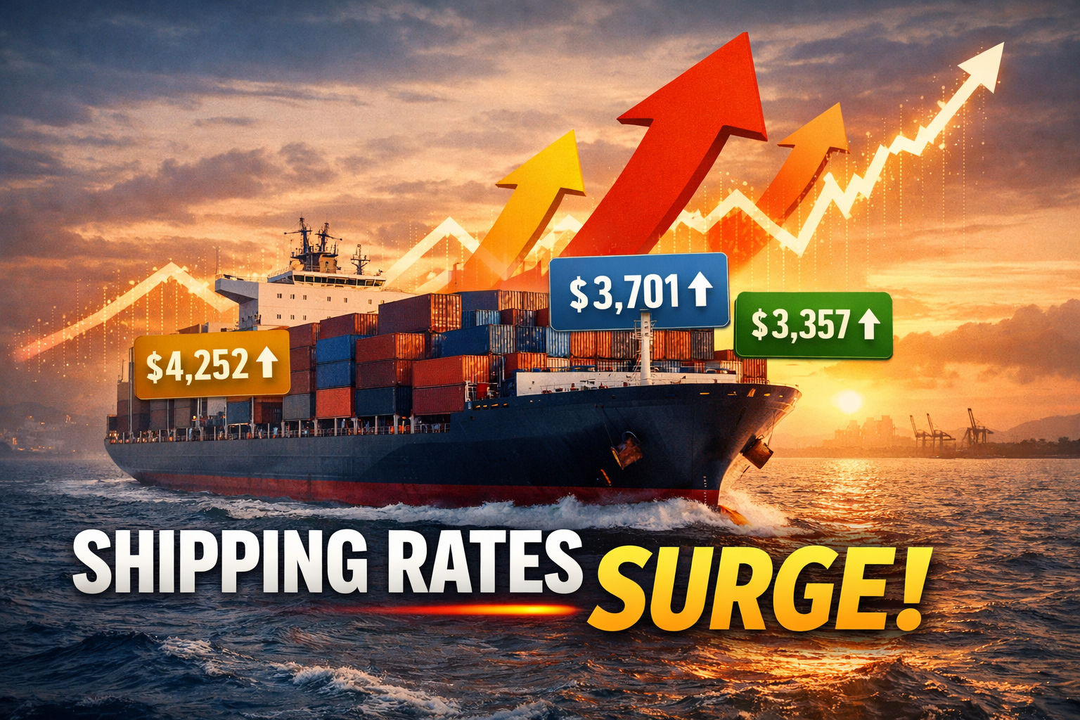 Global Container Freight Rates Jump as Peak Season Kicks Off Earlier Than Expected