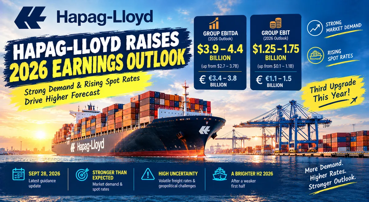 Hapag-Lloyd Raises 2026 Earnings Outlook Despite Freight Market Uncertainty