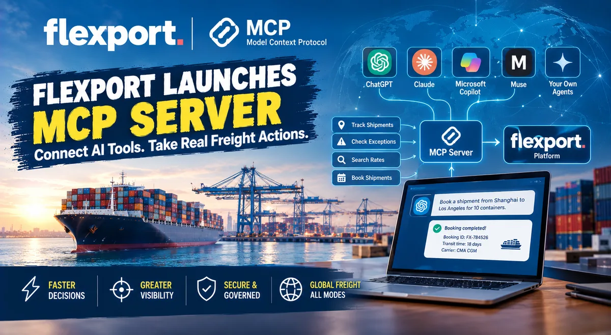 Flexport Launches MCP Server — AI Agents Can Now Book & Track Freight