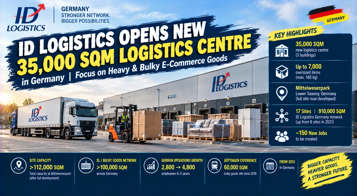 ID Logistics Opens New 35,000 sqm Logistics Centre in Germany