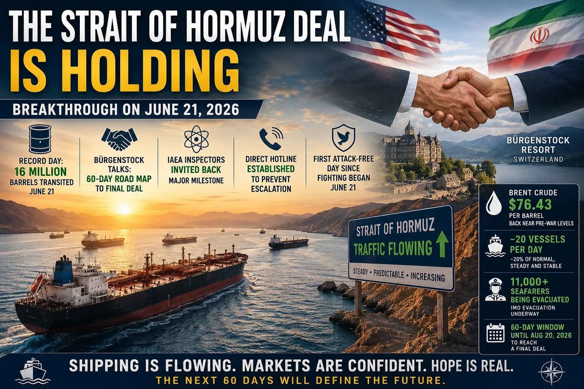 The Strait of Hormuz Just Had Its Best Day Ever — 16 Million Barrels in a Single Day, a Record Even the Pre-War World Never Saw