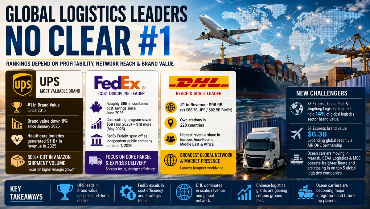 UPS, FedEx, or DHL: Who's Really Leading Global Logistics in 2026?