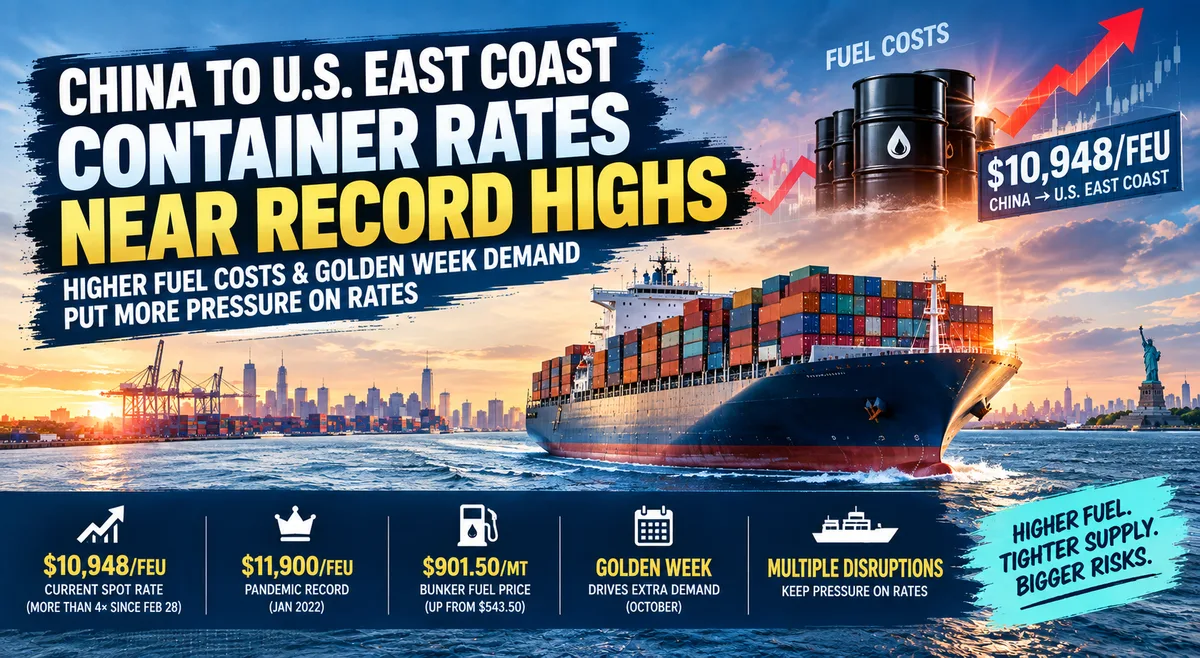 Ocean Container Rates Nearing Pandemic-Era Highs as Iran War Fuel Costs Surge