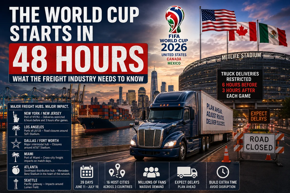 FIFA World Cup Starts in 2 Days — And US Freight Companies Are Not Ready for the Road Closures