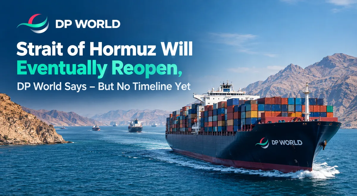 DP World: Strait of Hormuz "Will Reopen," But UAE Is Building Resilience While It Waits