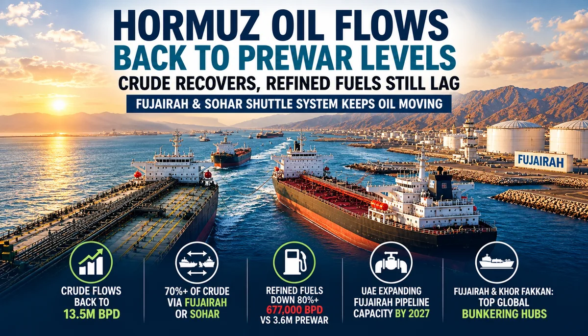 Fujairah Fuel Supplies Recover Despite Hormuz Disruption, But Refined Fuel Remains Tight