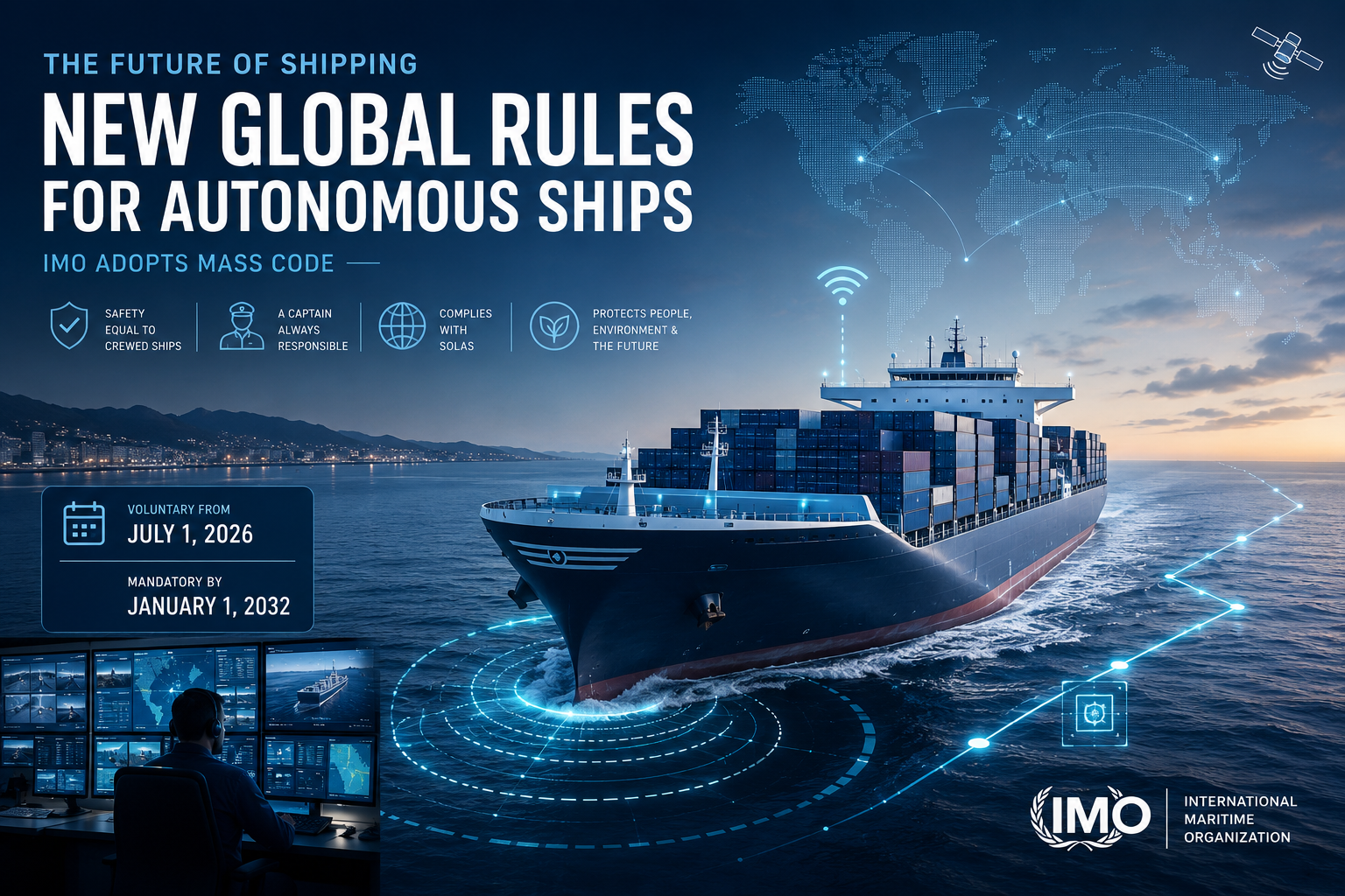 The World Just Made Rules for Ships With No Crew — What the IMO's Autonomous Ship Code Means for Shipping
