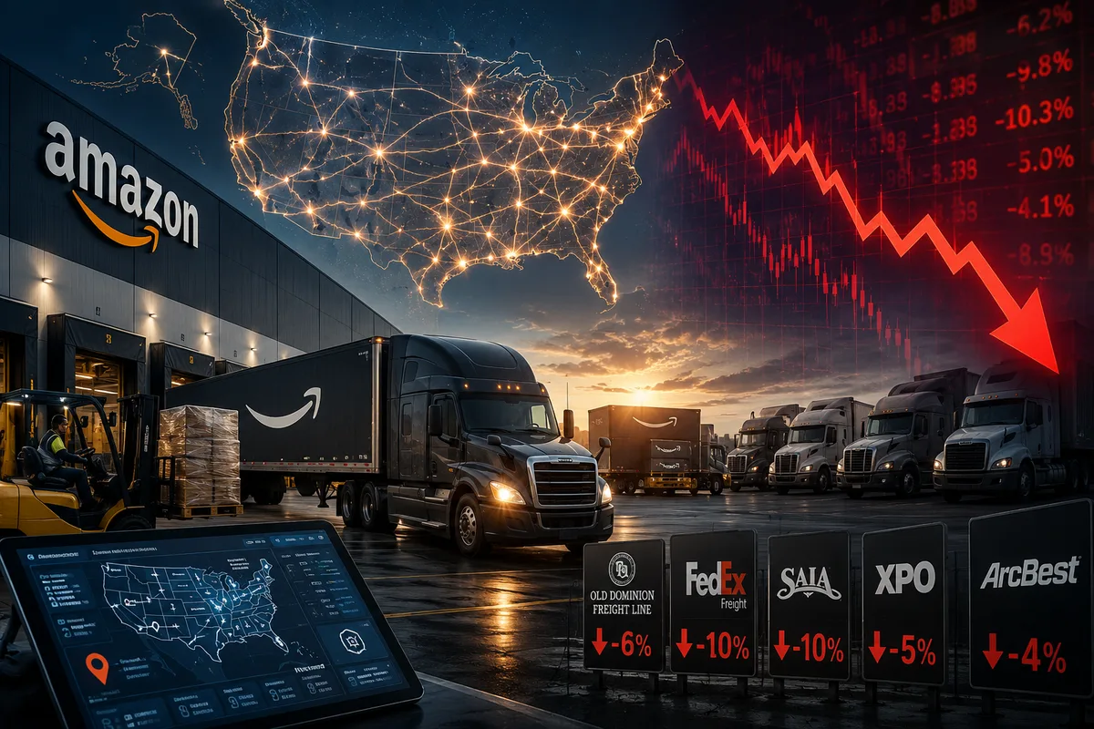 Amazon Just Entered the LTL Freight Business — And It Wiped Billions Off Competitors' Stock Prices Overnight
