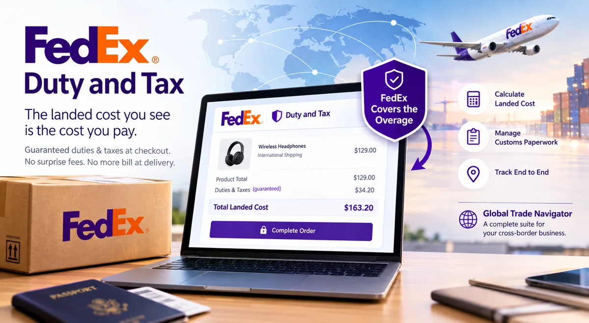 FedEx Will Now Guarantee Your Import Fees at Checkout — And Eat the Difference If It's Wrong
