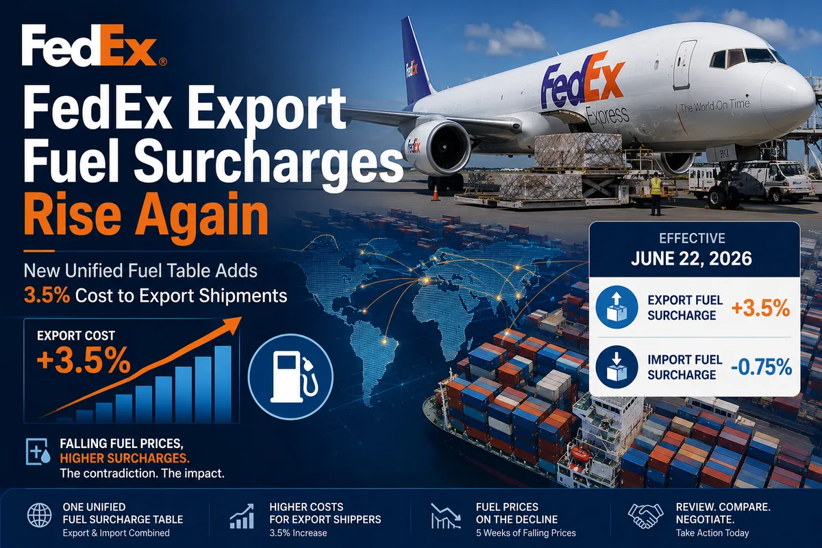 FedEx Just Changed How It Charges Fuel Surcharges — And Export Shippers Are Getting Hit Hard
