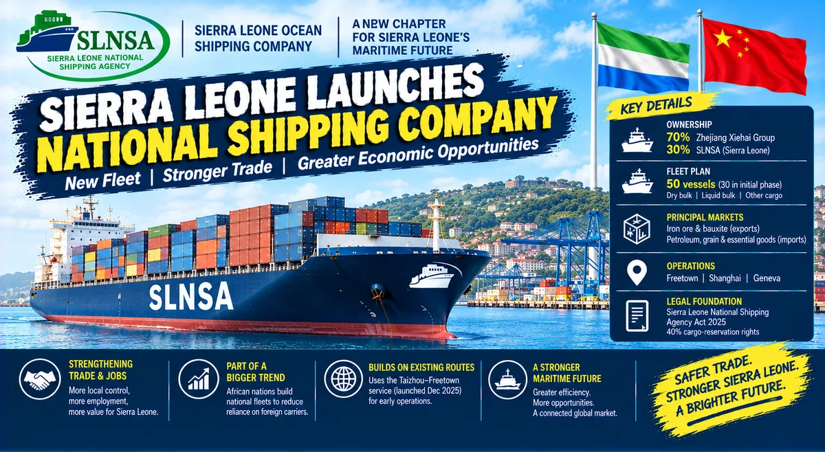 Sierra Leone Launches Chinese-Backed National Shipping Company