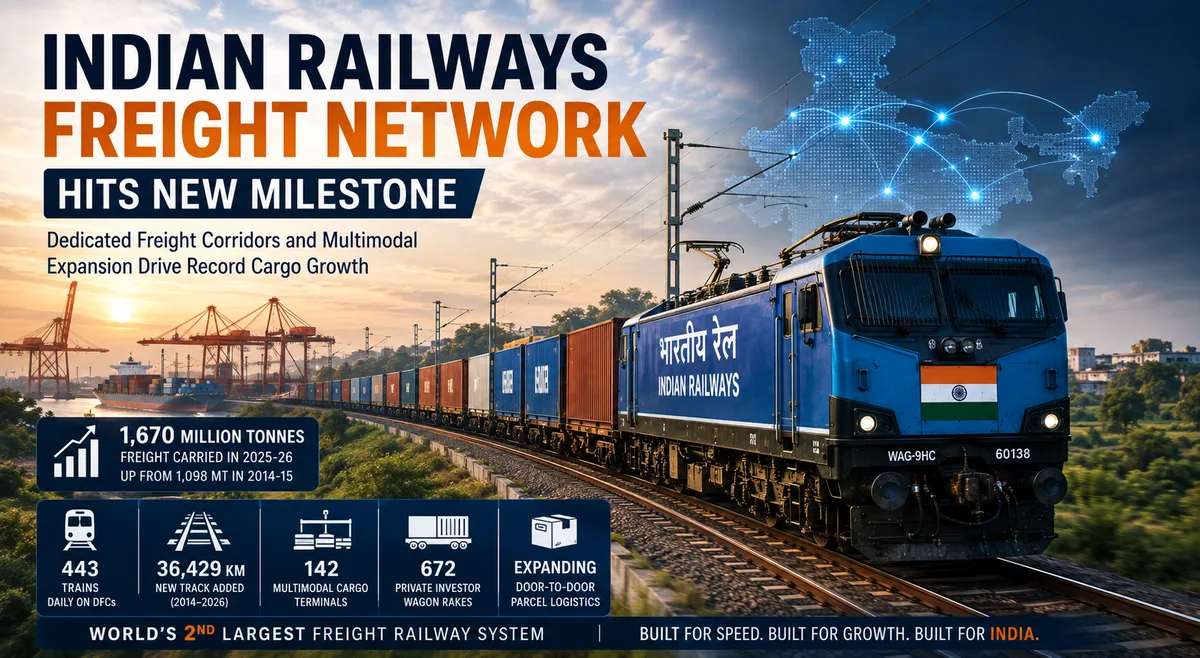 India's Railways Just Became the World's Second-Largest Freight Network — Here's How the DFCs Made It Happen