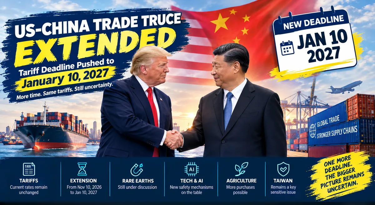 US and China Just Extended Their Tariff Truce to January 10 — Here Is What It Means for Every Importer Right Now